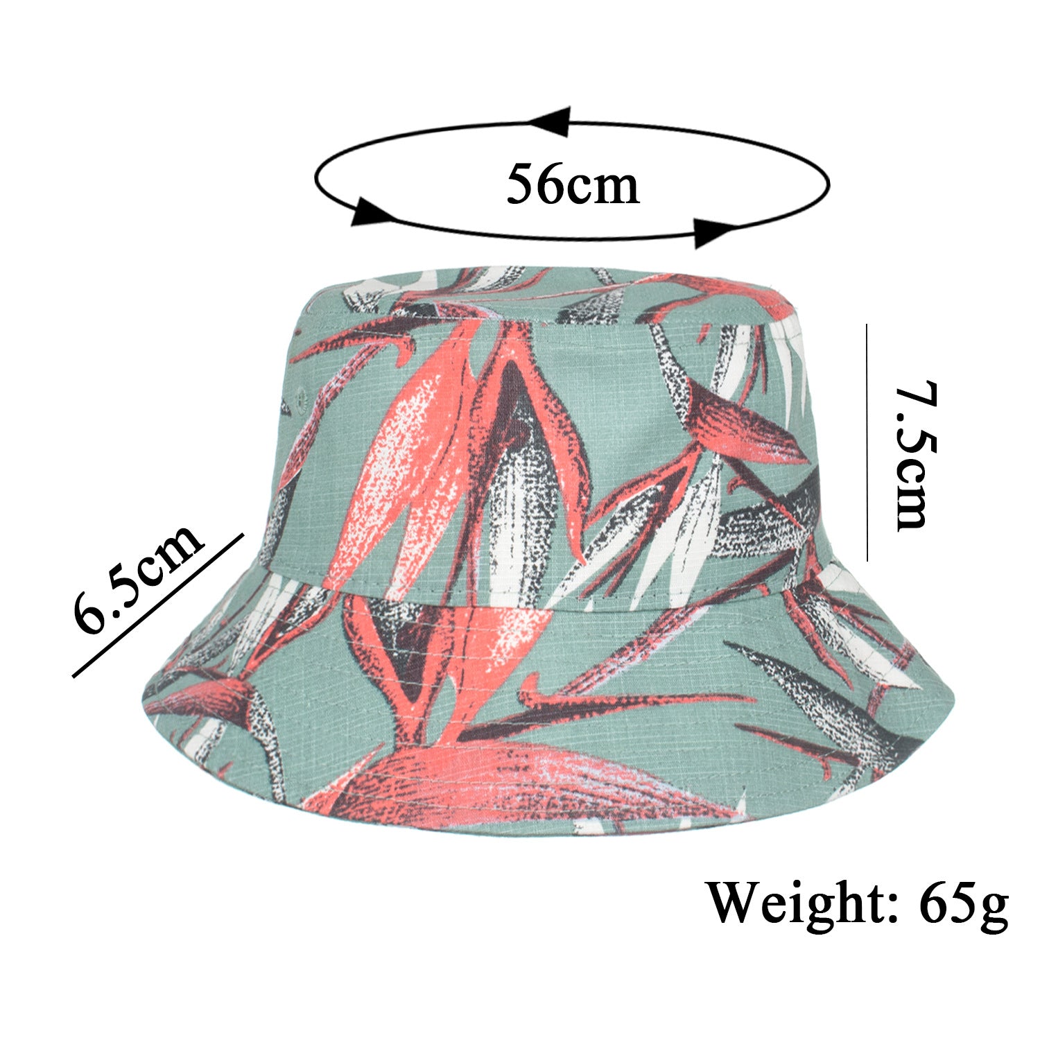 Wholesale Cotton printed sun protection bucket hat wide brim bucket hat